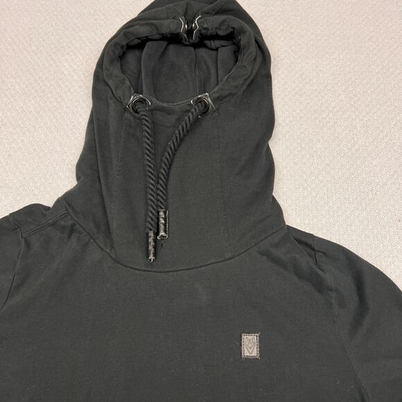 Naketano Hoodie Womens Large Black Pullover Cowl Fleece Activewear Casual - Picture 3 of 12